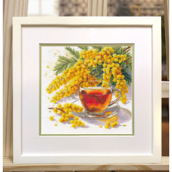 Cross stitch kit "A Spring Compliment" 24×26 cm S1740