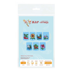 Cross stitch kit "Summer garland (7 flags)" 11 x 8 cm ST-1211