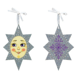 Cross stitch kit "Radiant Star" 14 x 9 cm ST-1210