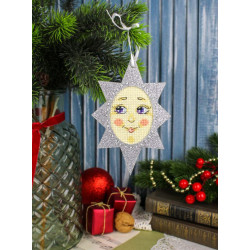 Cross stitch kit "Radiant Star" 14 x 9 cm ST-1210
