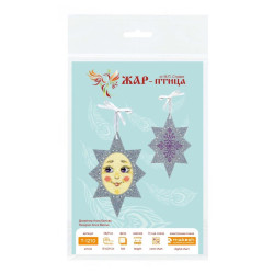 Cross stitch kit "Radiant Star" 14 x 9 cm ST-1210