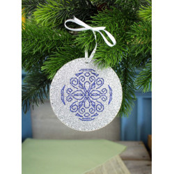 Cross stitch kit "A Moon in Silver" 9 x 9 cm ST-1207