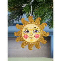 Cross stitch kit "A little sun in gold" 11 x 11 cm ST-1206