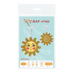 Cross stitch kit "A little sun in gold" 11 x 11 cm ST-1206