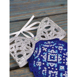 Cross stitch kit "Pine cone with a bow" 12 x 9 cm ST-1205