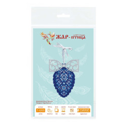 Cross stitch kit "Pine cone with a bow" 12 x 9 cm ST-1205
