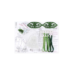 Cross stitch kit "White bell with a bow" 12 x 9 cm ST-1204