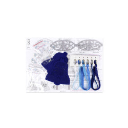 Cross stitch kit "Blue bell with a bow" 12 x 9 cm ST-1203