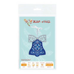 Cross stitch kit "Blue bell with a bow" 12 x 9 cm ST-1203
