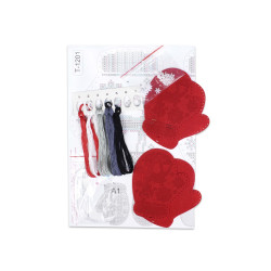 Cross stitch kit "Mittens with deer. Set of 2" 11 x 9 cm ST-1201