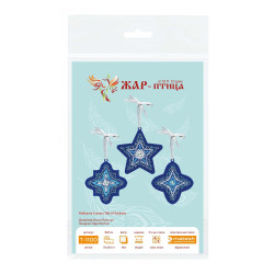 Cross stitch kit "Frosty stars. Set of 3" ST-1100