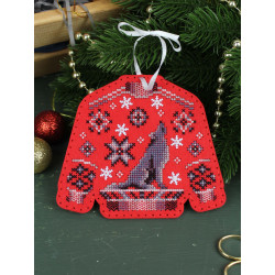 Cross stitch kit "Sweater with a wolf" 11 x 13 cm ST-1099