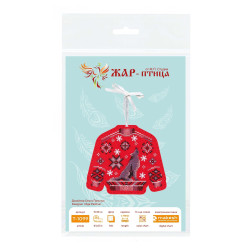 Cross stitch kit "Sweater with a wolf" 11 x 13 cm ST-1099