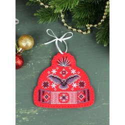 Cross stitch kit "Hat with an owl" 11 x 11 cm ST-1098