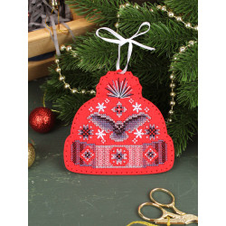 Cross stitch kit "Hat with an owl" 11 x 11 cm ST-1098