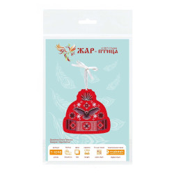 Cross stitch kit "Hat with an owl" 11 x 11 cm ST-1098
