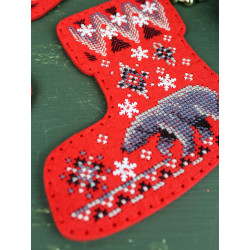 Cross stitch kit "Boots with bears. Set of 2" ST-1097