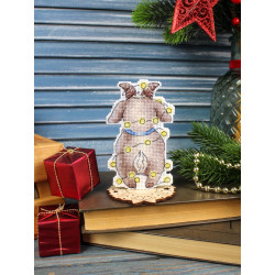 Cross stitch kit "New Year's Little Goat" 12x8 cm SR-1373