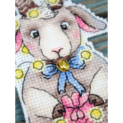 Cross stitch kit "New Year's Little Goat" 12x8 cm SR-1373