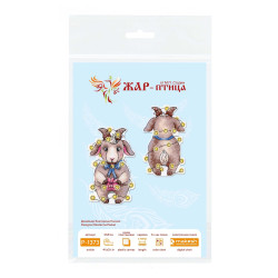 Cross stitch kit "New Year's Little Goat" 12x8 cm SR-1373