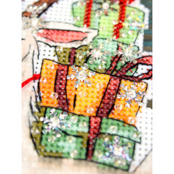 Cross stitch kit "Fluffy goat" 13x10 cm SR-1372
