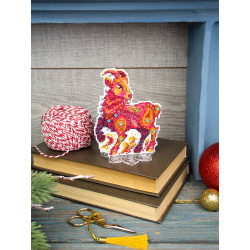 Cross stitch kit "Fiery Little Goat" 12 x 10 cm SR-1370