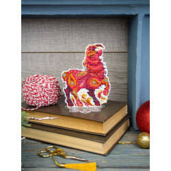 Cross stitch kit "Fiery Little Goat" 12 x 10 cm SR-1370