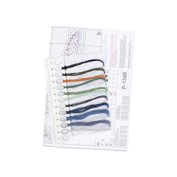 Cross stitch kit "Dinosaurs. Mosasaur" 8 x 12 cm SR-1348