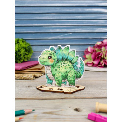 Cross stitch kit "Baby Stegosaurus" 10 x 10 cm SR-1344