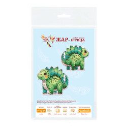 Cross stitch kit "Baby Stegosaurus" 10 x 10 cm SR-1344