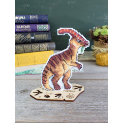 Cross stitch kit "Dinosaurs. Parasaurolophus" 12 x 9 cm SR-1340