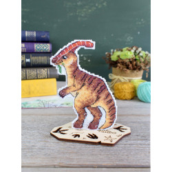 Cross stitch kit "Dinosaurs. Parasaurolophus" 12 x 9 cm SR-1340