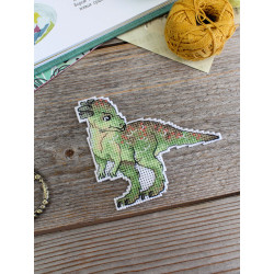 Cross stitch kit "Dinosaurs. Pachycephalosaurus" 10 x 9 cm SR-1339