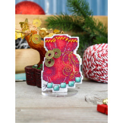 Cross stitch kit "Money bag" 8 x 6 cm SR-1323