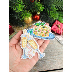 Cross stitch kit "New Year's Menu. Magnets." SR-1313