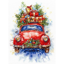 Cross stitch kit "New Year's Route" 20*14 cm SNV-1027