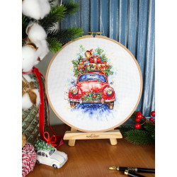 Cross stitch kit "New Year's Route" 20*14 cm SNV-1027