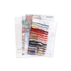 Cross stitch kit "New Year's Route" 20*14 cm SNV-1027