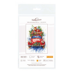 Cross stitch kit "New Year's Route" 20*14 cm SNV-1027