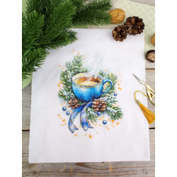 Cross stitch kit "Warming tea" 20*14 cm SNV-1026
