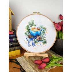 Cross stitch kit "Warming tea" 20*14 cm SNV-1026