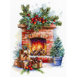 Cross stitch kit "The Approach of the Holiday" 20*14 cm SNV-1025