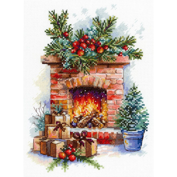 Cross stitch kit "The Approach of the Holiday" 20*14 cm SNV-1025