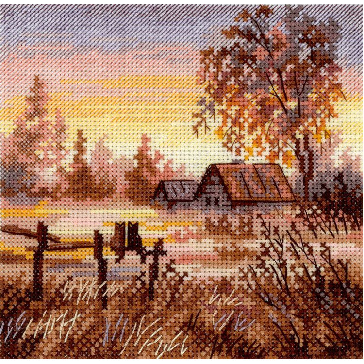 Cross stitch kit "Rural Romance" 14*14 cm SNV-1024