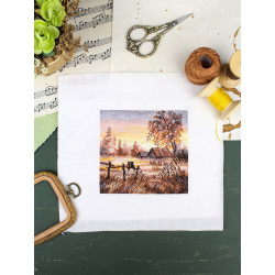 Cross stitch kit "Rural Romance" 14*14 cm SNV-1024