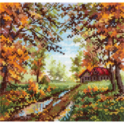 Cross stitch kit "Early autumn" 14*14 cm SNV-1021