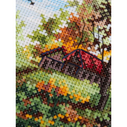 Cross stitch kit "Early autumn" 14*14 cm SNV-1021