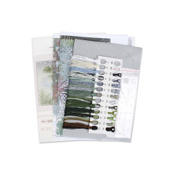 Cross stitch kit "Snow-covered branch" 18*26 cm SNV-1020