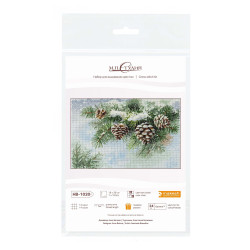 Cross stitch kit "Snow-covered branch" 18*26 cm SNV-1020