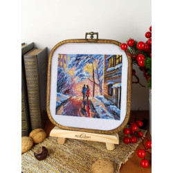 Cross stitch kit "On the way home" 14*14 cm SNV-1009